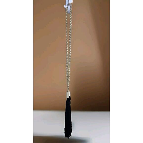 Marc Jacobs Decadence Gold Tone And Black Tassel Necklace - Picture 3 of 3